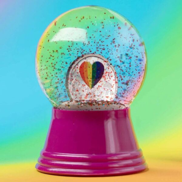 2021 $1 Love Globe Snowglobe Pride Rainbow 1/10oz Silver Coin - Image 3