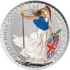 2020 £2 Irradiated Britannia Glow In The Dark 1oz Silver Coin