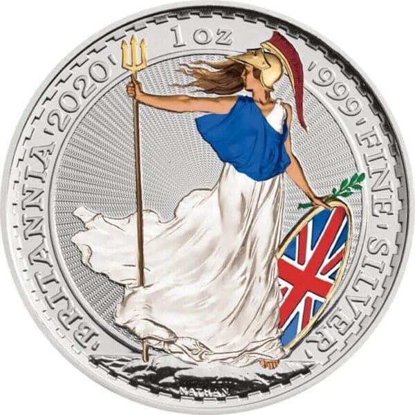 2020 £2 Irradiated Britannia Glow In The Dark 1oz Silver Coin