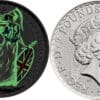2020 £2 Irradiated Britannia Glow In The Dark 1oz Silver Coin - Image 3