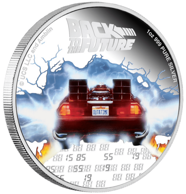 2020 $2 Back To The Future 35th Anniversary 1oz Silver Proof Coin - Image 4