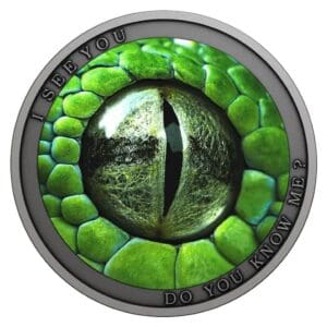 2021 $1 I see you - Do you know me? - Green Mamba Silver Coin