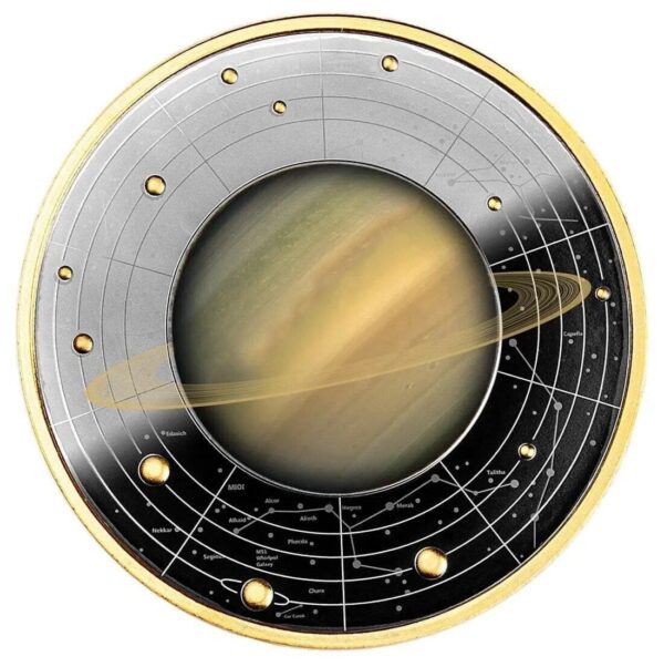 2021 Silver Ruthenium Solar System – Saturn Coin