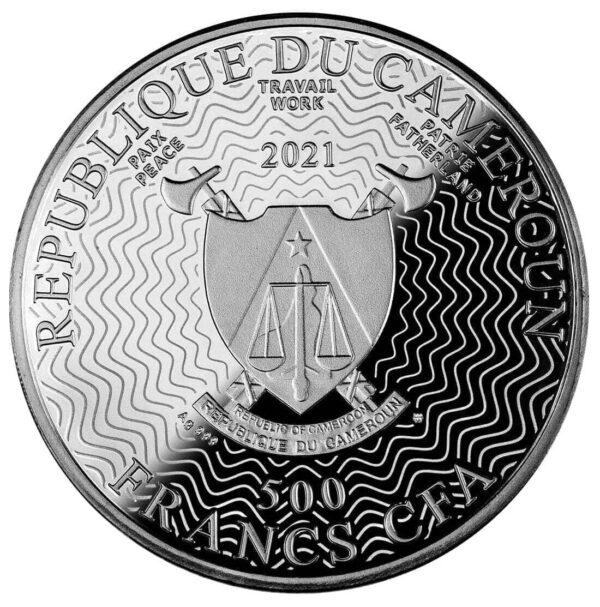 2021 Solar System - The Earth Silver Ruthenium Coin - Image 3