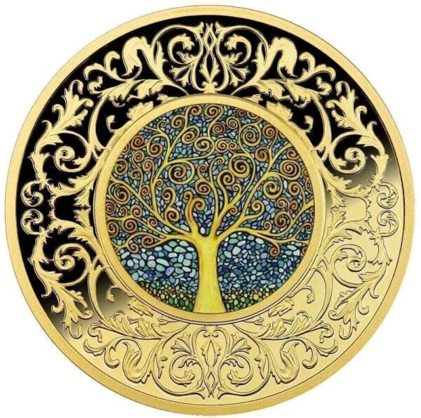 2021 Blue Tree of Happiness Silver Proof Coin