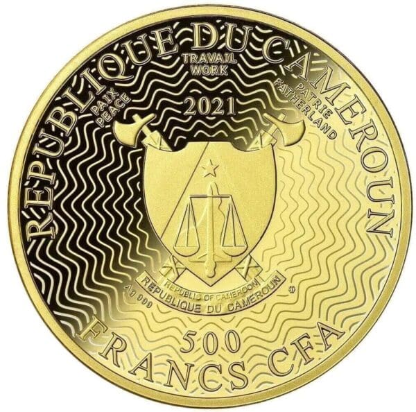 2021 Blue Tree of Happiness Silver Proof Coin - Image 2