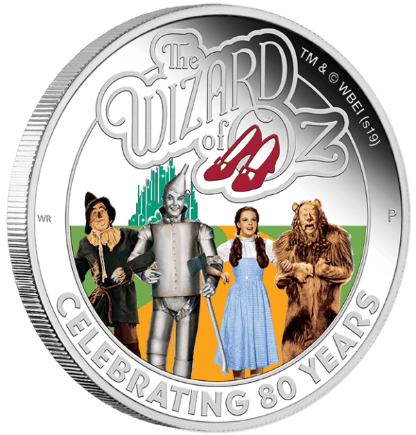 2019 $1 The Wizard of Oz 80th Anniversary 1oz Silver Proof Coin - Image 2
