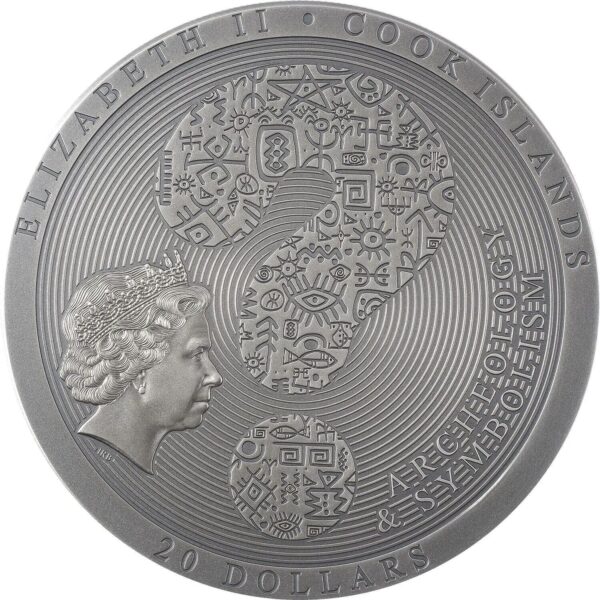 2021 $20 Bactrian Cybele Disk Archeology Symbolism 3oz Silver Coin - Image 3