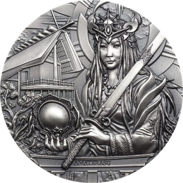 2021 $20 Ancient Gods Amaterasu 3oz Silver Coin