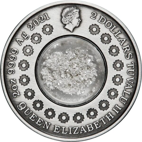 2021 $2 Tears of the Moon 2oz Silver Antiqued Coin - Image 4