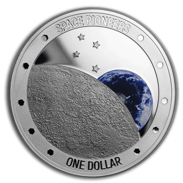 2019 $1 New Zealand Space Pioneers Silver Proof Coin
