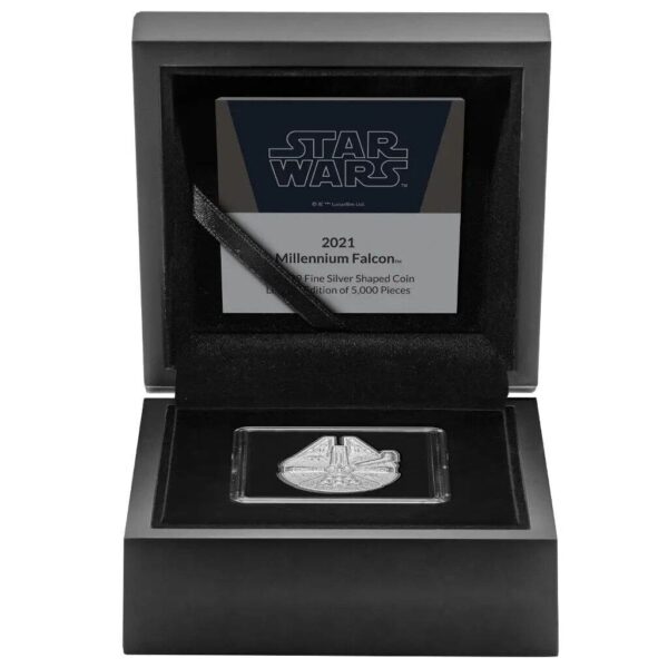 2021 $2 Star Wars Millennium Falcon 1oz Silver Coin - Image 4