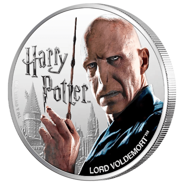 2020 $1 Lord Voldemort Wizarding World 1oz Silver Coin - Image 2