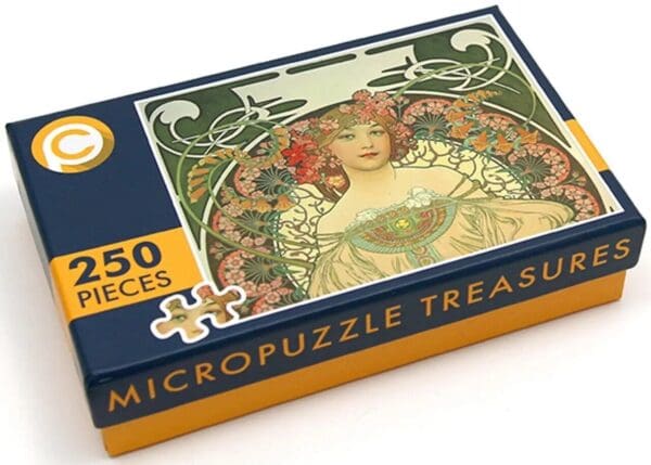 2021 $20 Micropuzzle Treasures Reverie by Mucha 3oz Silver Coin - Image 4