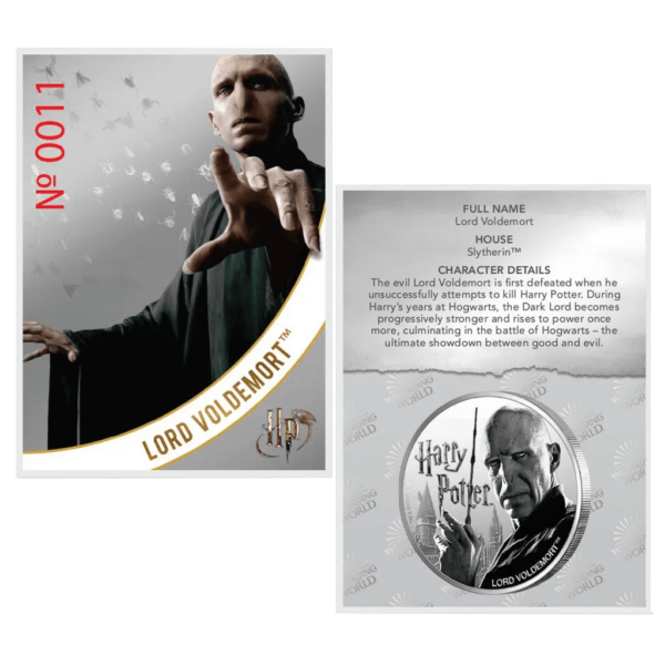 2020 $1 Lord Voldemort Wizarding World 1oz Silver Coin - Image 4