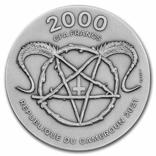 2021 Beelzebub 2oz Silver Coin - Image 3