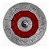 2022 $2 Chinese Zodiac Calendar 2oz Silver Antiqued Coin