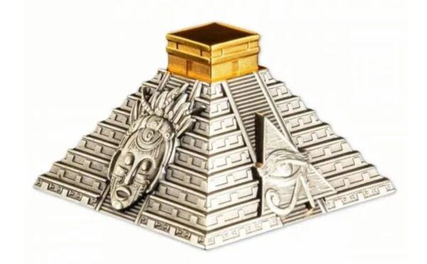 2022 Mayan Pyramid Of Chichen Itza 5oz Silver Coin - Image 3