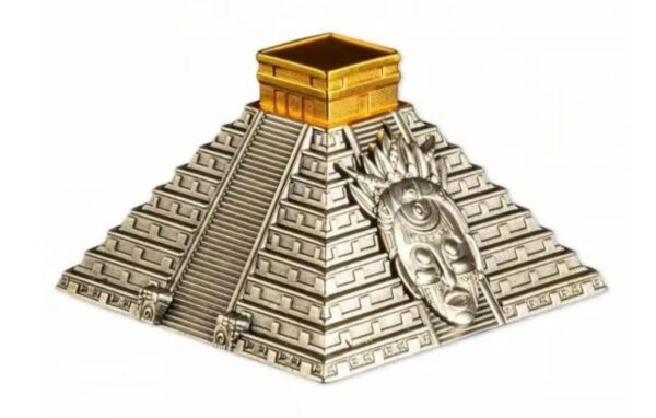 2022 Mayan Pyramid Of Chichen Itza 5oz Silver Coin - Image 4