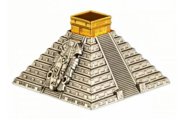 2022 Mayan Pyramid Of Chichen Itza 5oz Silver Coin - Image 5