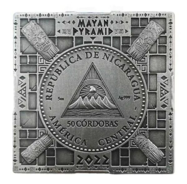 2022 Mayan Pyramid Of Chichen Itza 5oz Silver Coin - Image 6