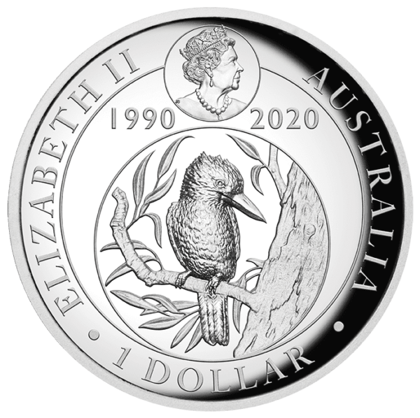 2020 Australian Kookaburra High Relief 1oz Silver Coin - Image 3