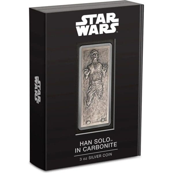 2022 $2 Han Solo Frozen In Carbonite 3oz Silver Coin