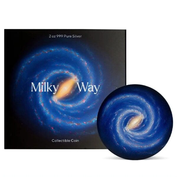 2022 Milky Way 2oz Silver Antiqued Coin