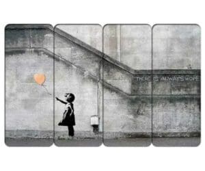 2022 Banksy For All Girl with Ballon 4x1oz Silver Coin Set