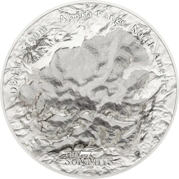 2016 $25 Denali 7 Summits Alaska Range Mount 5oz Silver Coin