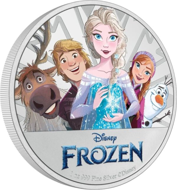 2022 $2 Disney Frozen 1oz Silver Proof Coin - Image 2