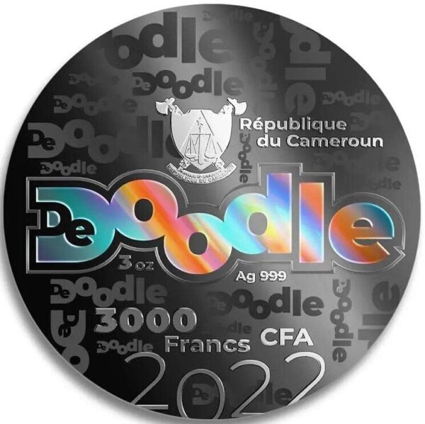 2022 Exploration Of Space De Doodle 3oz Silver Coin - Image 8