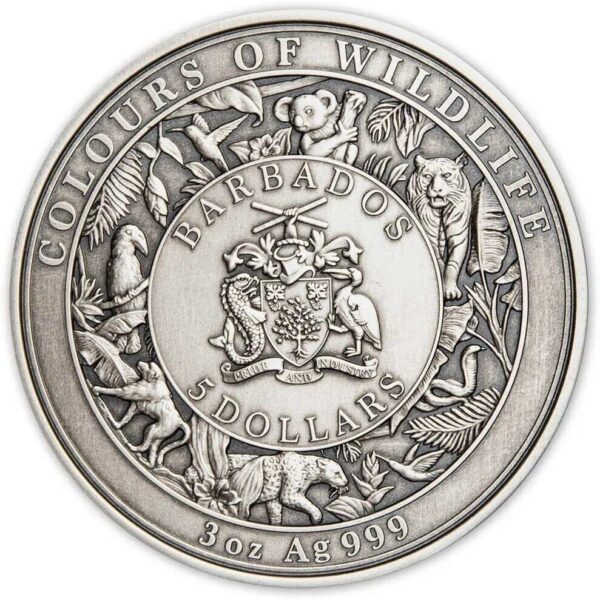 2022 $5 The Australian Koala Colours of Wildlife 3oz Silver Coin - Image 3