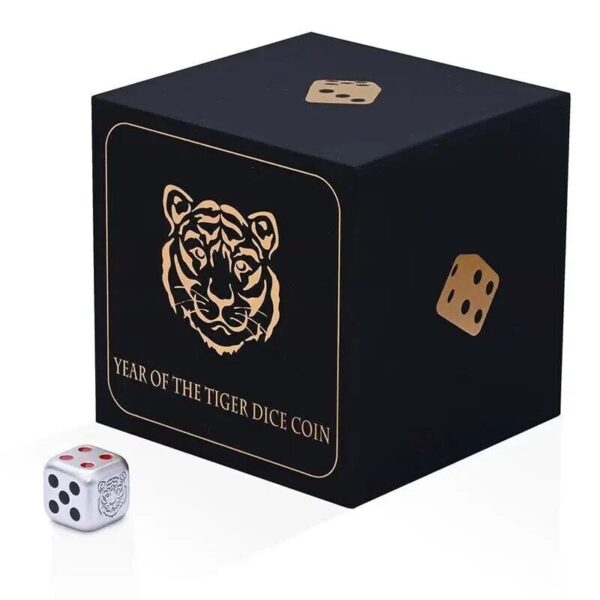 2022 $1 Lunar Year of the Tiger Dice 1oz Silver Coin