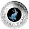 2023 $1 Australian Opal Lunar Series Rabbit 1oz Silver Proof Coin
