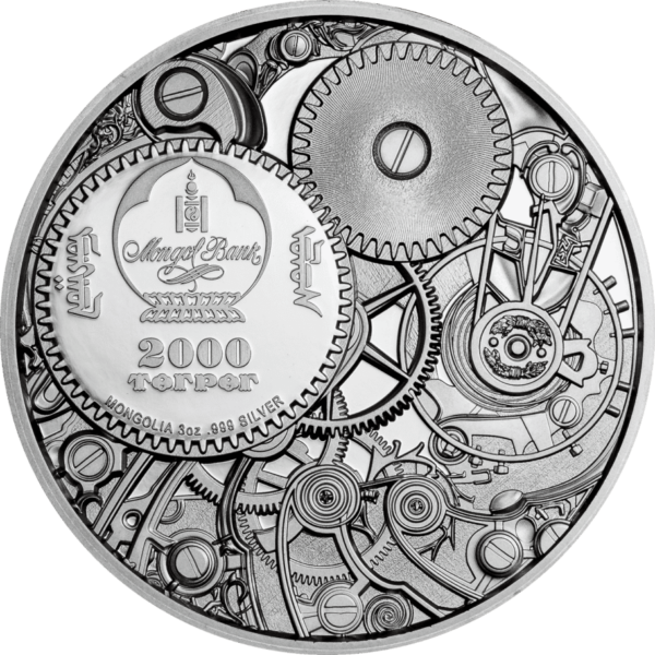 2020 Clockwork Evolution Mechanical Bee 3oz Silver Ultra High Relief Coin - Image 2