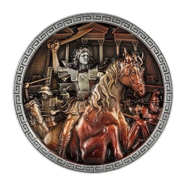 2023 Alexander The Great 5oz Silver Antiqued Coin