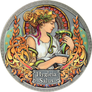 2020 ₵5 Hygieia Salus Goddesses of Health 50g Silver Coin