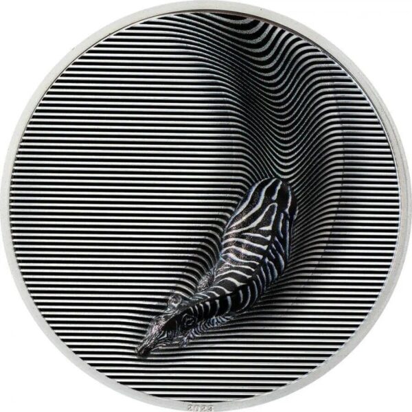 2023 $20 Zebra Camouflage of Nature 3oz Silver Coin