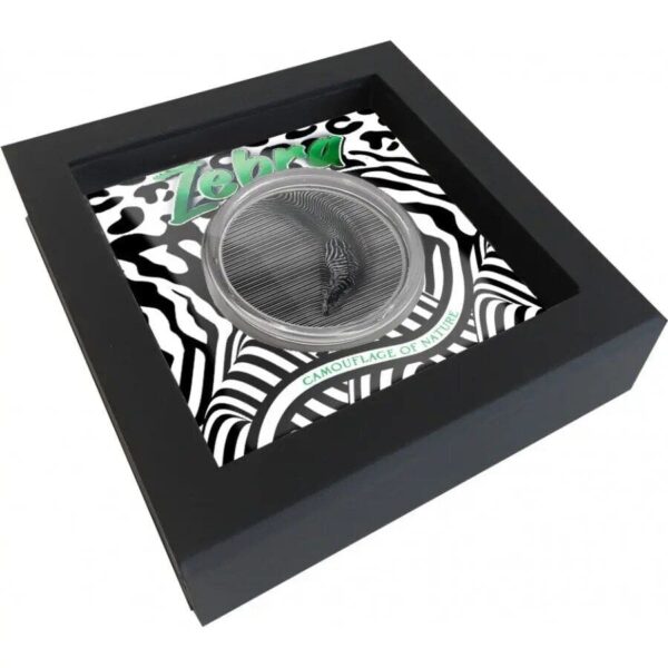 2023 $20 Zebra Camouflage of Nature 3oz Silver Coin - Image 3