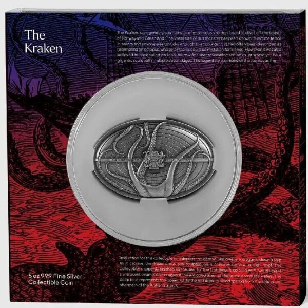 2023 The Kraken 5oz Silver Coin - Image 2