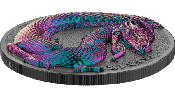 2020 Germania Beasts Fafnir Ultra High Relief 2oz Silver Coin - Image 3