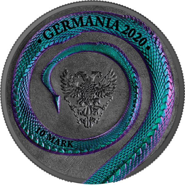2020 Germania Beasts Fafnir Ultra High Relief 2oz Silver Coin - Image 4