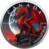 2023 $5 Red Dragon 1st Edition Holographic Maple Leaf 1oz Silver Coin