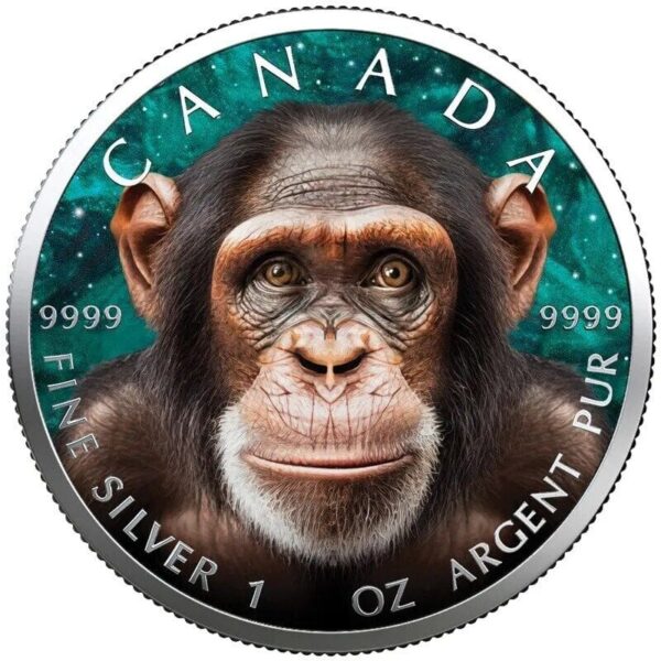 2023 Ape Maple Leaf 1oz Silver Coin