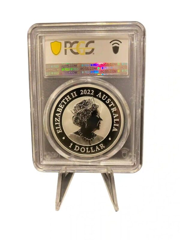 PR69DCAM 2022 $1 Silver Swan Colourised 1oz Silver Coin - Image 3