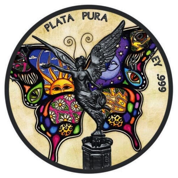 2018 Art Colour Collection Butterfly Libertad 1oz Silver Coin