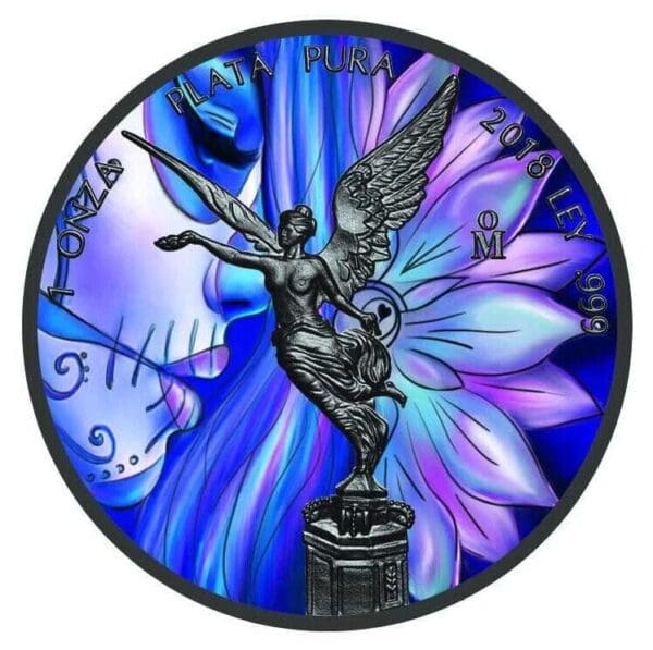 2018 Art Colour Collection Lotus Girl Libertad 1oz Silver Coin