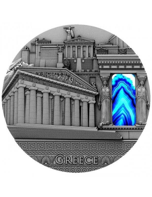 2018 $2 Imperial Art Series Greece 2oz Silver Antiqued Coin