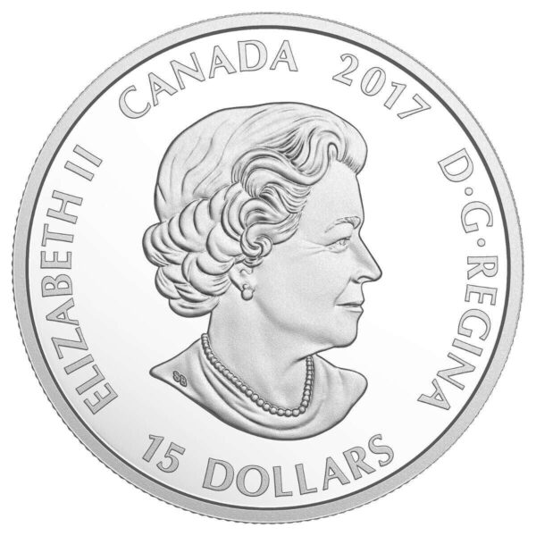 2017 $15 Great Canadian Outdoors Around The Campfire Silver Coin - Image 3